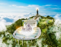 Sắp khai quang tượng Phật Di Lặc nặng hơn 5.000 tấn trên núi Bà Đen